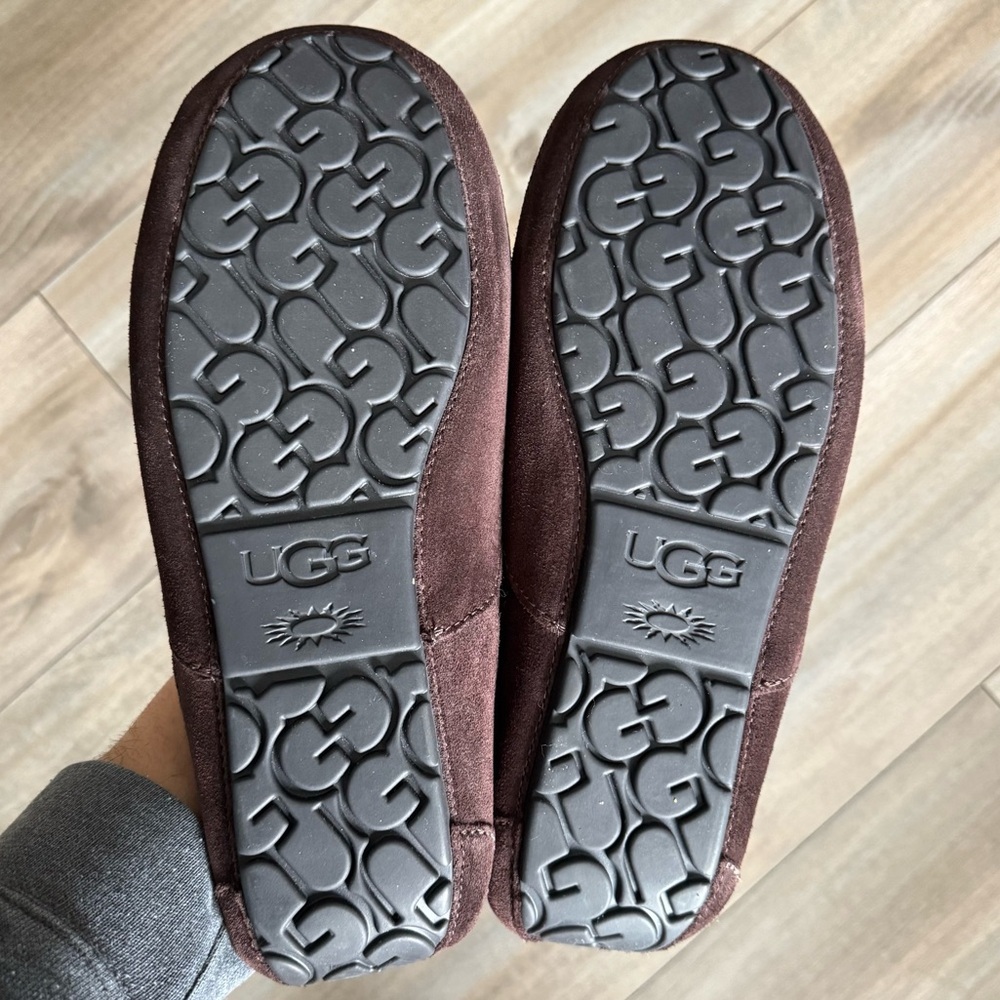 NWOT UGG Men's Ascot Slipper Shoe Exppresso Bean Brown Size 10 - Picture 6 of 7